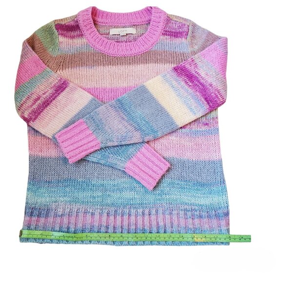 Loft Multi-Color Women's Crew Neck Sweater Size Small. Only Worn Once - Picture 3 of 6